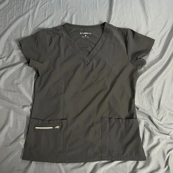 scrubletics Tops Scrubletics Women Black Scrub Top Poshmark